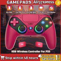 RGB Wireless Gaming For Ps5 Controller Playstation 5 Controller Hall Joystick Dual Vibration ps5 Gamepad Turbo Programming