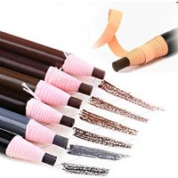 5Pcs Long Lasting Eyebrow Pencil Waterproof Tattoo Pen Eyeliner Black Brown Gray Natural Pull Eye Brow Enhancers Cosmetics Tool