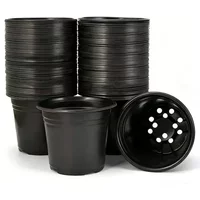 50Pcs 2026 New Model Soft Plastic Succulent Nursery Pots Root Control Seedling Pots Plant Container Garden Seedling Cultivation