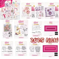 Diary Decoration Embossing Template DIY Greeting Card Handmade 2025 Bonny Butterflies Fresh Foliage Stamps And Dies Scrapbook