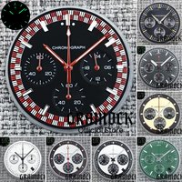Gramock 31.5mm VK63 Moon Watch Dial Sterile Luminous Dials VK63 Watch Hand Set Fit VK63A Movement Fit 40mm Case Watch Accssories