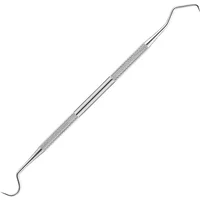 stainless steel double ended toothpick scraper tool, periodontal probe explorer, dental stain remover