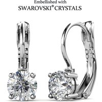 Daisini Original Round Cut Drop Earrings Embellished with Swarovski Crystals Fashionable Women Rhinestones Bass Jewelry Gifts