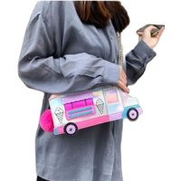 1pcs/lot Ice Cream Car Messenger Bag Laser Color Shoulder Bag Women Messenger Bag Crossbody Chain Bag