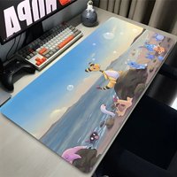 Mouse Pad Large Desk Mat P-pokemon Ampharos Anime Playmat Gaming Mouse Pad Xxl Mousepad Speed Computer and Office Gamer Cabinet