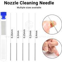 10Pcs/Set 3D Printer Nozzle Cleaning Needles Stainless Steel Needle Kit 0.2/0.3/0.4mm For 3D Printer Nozzle Hotend Cleaning Part