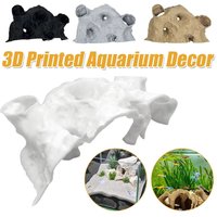 Durable 3D Printing Gravel Tunnel Cave Rest Safe Fish Tank Underground Cave Feeding Breeding House Fish Tank Ornament