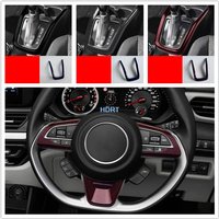 Car Style Steering Wheel Center Console Molding Front Door Inner Armrest Trim Gear Shift Frame Interior For Suzuki Swift 2024 +