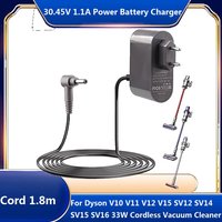 Charger 30.45V For Dyson V10 V11 V12 V15 SV12 SV14 SV15 SV16 SV20 SV22 Cordless Vacuum Cleaner Adapter Charger 1.1A Cable 1.8M