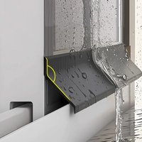Waterproof Baffle Rainproof Water Backflow Sealing Strip Sill Edge Water Guide Plate Aluminum Sliding Window Water Blocking Bar
