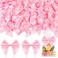 50pcs Fabric Bows for Gift Wrapping, Satin Ribbon Bow for Clothes Ornament, Fabric Bows for Party Decor,or Gift Wrapping