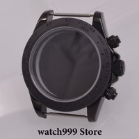39mm Stainless steel VK63 Ceramic Bezel Sapphire glass Fit VK63 VK64 Quartz Movement Watch Case