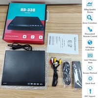 HD 1080P Home DVD Player Box for TV All Region Free DVD CD Discs Players HDMI & AV Cables Output Built-in MIC Port MP3 player
