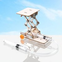 DIY Hydraulic Experiment Lift Crane Model Children's Science Toys Jigsaw STEM Technology Physics Science Education Kit