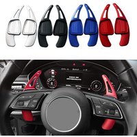 2pcs/lot Car Sports Steering Wheel Shift Paddle Shifter fit For Audi A3 / S3 facelift A5 S5 2017 A4 B9 Q7 2016-2017 TT TTS Red