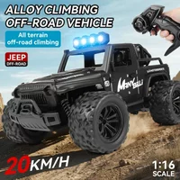 1:16 Alloy Off-Road Rock Crawler, 20km/h High Speed, Independent Suspension, 45° Climbing Ability, LED Lights, 2.4GHz Remote