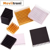 1Pcs Aluminum Radiator IC Heat Sink Slotting Heatsink for Electronic Chip Cool Pads 22x22x10/28x28x6/28x28x20/40x40x11mm