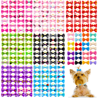 10/20/30PCS Pet Grooming Hair Bows Puppy Mix Colours Decorate Hair Accessories for Small Dog Hair Rubber Bands Dog Supplier