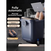 Heated foot bath tub with constant temperature, massage function, tall and deep, knee-length electric foot bath tub