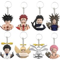Anime Jujutsu Kaisen Building Block Minifigure Keychain Denji Gojo Satoru Sukuna Megumi Brick Figure Collectible Toys For Gift
