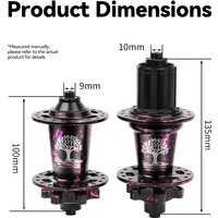 AliExpress TANKE 120 Click Hub 6 Bearing Mountain Bike MTB Hub Front Rear 32 36 Holes QR Thru-axle Exchange Disc Brake Bicycle Hubs HG MS