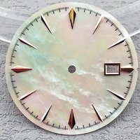 35mm Mother of pearl dial watch dial suitable for NH35 NH36 automatic movement