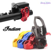 For Indian FTR 1200 S FTR1200 CHIEF Roadmaster 24 Motorcycle Accessories CNC Aluminum Helmet Hook Holder Clamp Bracket Cylinder