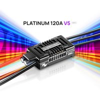 HOBBYWNGE PLATINUM-120A-V5 Brushless ESC, Suitable For 420-520 Electric Helicopters, Medium Electric Fixed-Wing