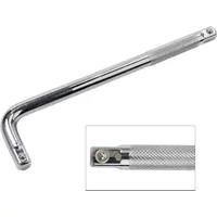 1pcs Extension L Type Bent Bar Shaped Double End Anti Slip Socket 1/2 1/4 3/8inch Wrench Curved Rod Spanner Hand Tool Accessorie