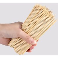 100pcs High Quality Bamboo Skewer Sticks Sturdy Disposable Barbecue Fruit Sticks Barbecue Party Buffet Food BBQ Tools Accessorie