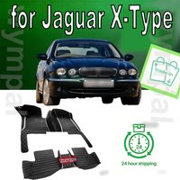 Car Floor Mats For Jaguar X-Type XTYPE X TYPE 2002~2009 Rug Leather Mat Set Anti Dirty Pads Car Accessories Interior Parts 2003