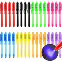 8Pcs Invisible Ink Pen Spy Pen with UV Light for Kids Magic Party Favors Magic Pens Kid Writing Secret Message Goodies Bags Toy