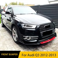 For Audi Q3 4Pcs Front Bumper Split Lip Body Kit Spoiler Diffuser Deflector 2012-2020 High Quality Sports Modification Accessory