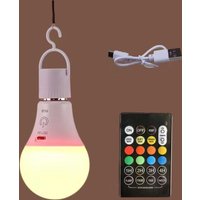 Portable E27 Emergency LED Bulbs USB Rechargeable RGB LED Indoor Bedroom Book Reading Night Light Outdoor Camping Fishing Lamps