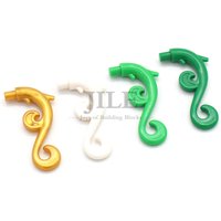 20pcs MOC Building Blocks 28870 Plant Stem Curved with Bar Thorns Swirls Grass Vine Bricks DIY Assemble Particle Children Toys