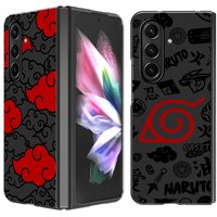 Back Phone Cover Case for Samsung Galaxy ZFold6 ZFold5 ZFold7 ZFold3 ZFold4 Z Fold 7 6 5 4 3 Anime N-Narutos Logo