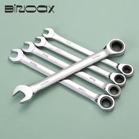 8-24mm Fix Head Ratcheting Wrench 72-Tooth Ratchet Spanner Chrome Vanadium Steel for Auto Repair Tools