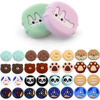 Cartoon Silicone Thumb grip caps Cover Gamepad ThumbStick Grip Cap For PlayStation 5 PS5 Slim Pro Xbox Series X/S ONES 360 Elite