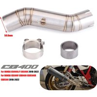 CB400F Motorcycle Exhaust Escape Modify Mid Link Pipe For Honda CBR500 CBR500R CB500F CB500X CB400 CBR400 CB400X 2016 - 2022