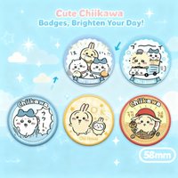 Chiikawa Anime Cute Mascot Merchandise Emoji Series Enamel Pin Badge Backpack Charm Accessory