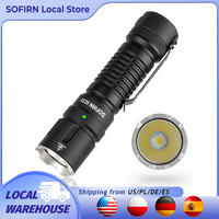 Sofirn SC33 Latarka LED 5200 lumenów XHP70.3 HI Latarka taktyczna Wydajna latarka USB C z możliwością ładowania 21700 lm i przełącznikiem tylnym E, wydajna latarka myśliwska, policyjna i do obrony