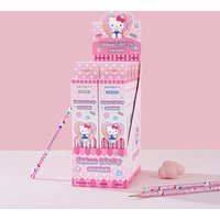 12Pcs Genuine Sanrio Hb Stationery Pencil Cartoon Hello Kitty Student Study Supplies Office Pencils Campus Prizes Gifts For Girl