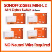 Sonoff ZBMini L2 Zigbee Mini-Schalter Ohne Neutralleiter Erforderlich Zigbee 3.0 Smart Switch Via EWelink Zigbee Bridge Zigbee Dongle E