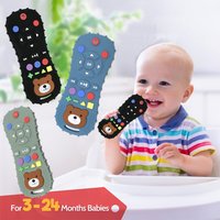 Novelty Silicone Simulation TV Remote Control Shape Soothing Toy Baby F