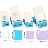 Rectangular Postage Stamp Punches Lever Action Puncher for Paper Crafting Scrapbooking DIY Projects Arts Crafts Supplies Scrapbo