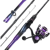 Sougayilang 2section Carbon Fishing Rod and Spinning Fishing Reel Combo 1.68m Rod 1000-3000 Fishing Rod Carp Bass Freshwater