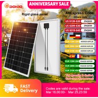 Dokio 18V 400W Waterproof New Rigid Solar Panel Set Controller For Home Charge 12V Car Battery Monocrystalline China