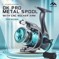 HAUT TON DKPro 1000-7000 Ambidextrous Spinning Fishing Reel For Saltwater Freshwater Metal Spool & Handle Durable Fishing Tackle