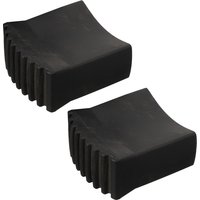 2Pcs Industrial Grade Non-Slip Ladder Foot Pads Rubber Ladder Protective Covers for All Standard Ladders Floor Damage Prevention
