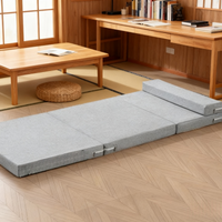 Folding Mattresses Portable Single Soft Lazy Memory Foam Tatami Yoga Mat for Sleeping on The Floor Office Workers Lunch Break